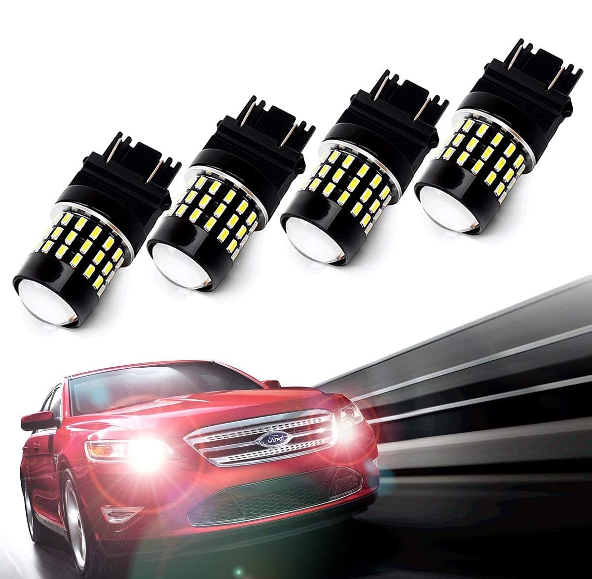 LABBYWAY 4Pcs 1000 Lumens Super Bright 3014 54-EX Chipsets 3056
