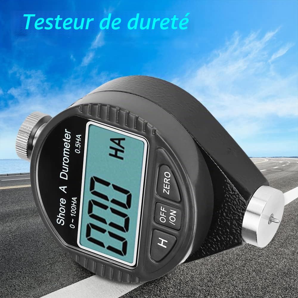 Maizoon Duromètre Numérique Avec écran LCD 0-100 HA Testeur de Dureté Shore A Outil de Test Pour Pneus Plastique Caoutchouc Cuir NE10A