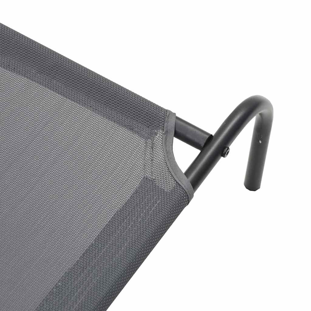 vidaXL Cama elevada para Perros Gris 150x90x20 cm textilene y Acero, Cama elevada para Perros, Cama para Perros para Exteriores, Cama refrescante para Perros