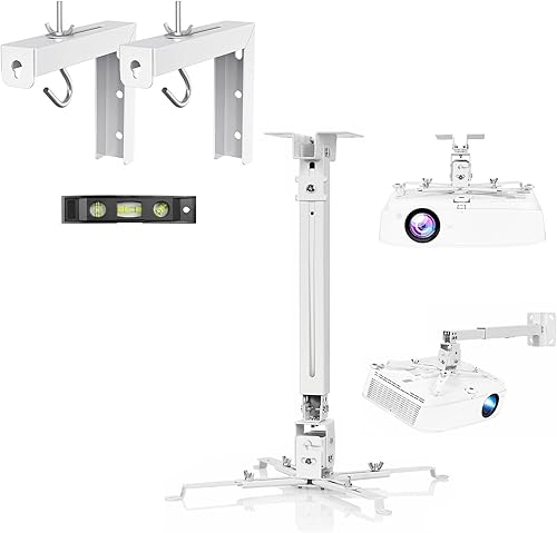 Soporte de techo para pantalla de proyector universal, soporte para colgar en la pared Soporte para proyector, Montaje en techo para proyector, disponible en Yaxa Venezuela