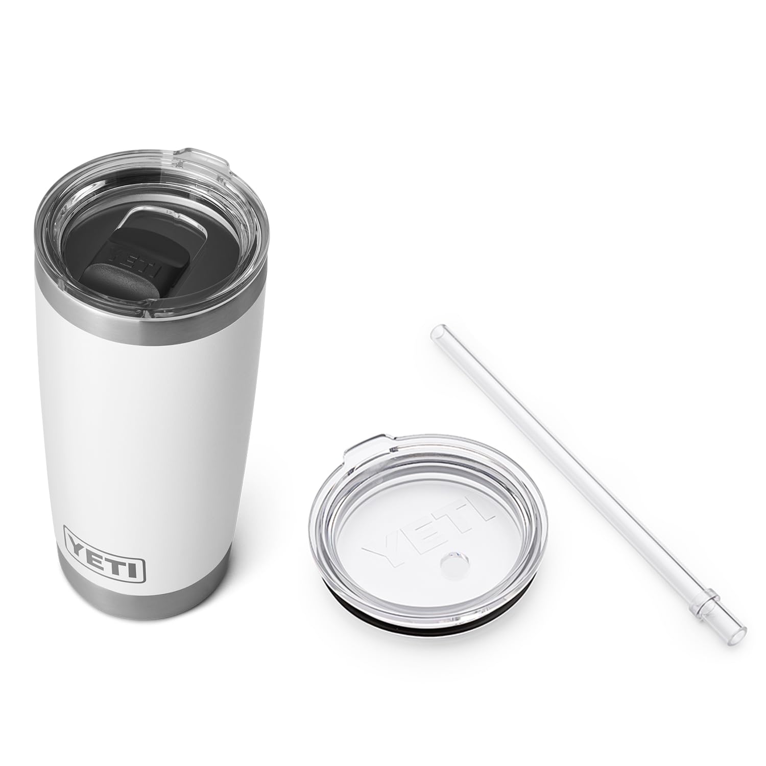 【新品】YETI Rambler 20 oz Travel Mug ホワイト Yeti Rambler 20oz Travel Mug with Stronghold Lid - White | Berings