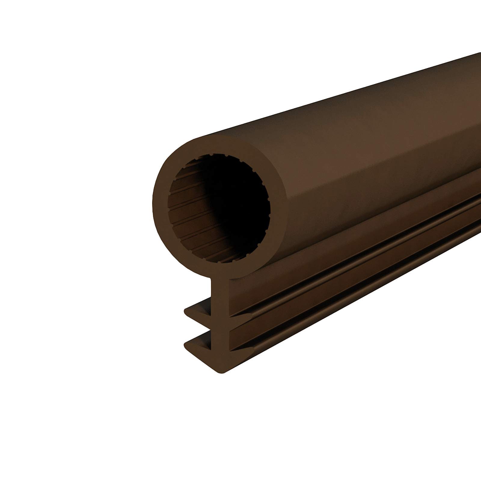 DQ-PP SCHLAUCHDICHTUNG – braun – 60 Meter – TPE Gummi – STD-03 – Schlauchdurchmesser: 8mm – Nutbreite: 3mm – Zimmertürdichtung Gummidichtug Zargendichtung Dichtprofil