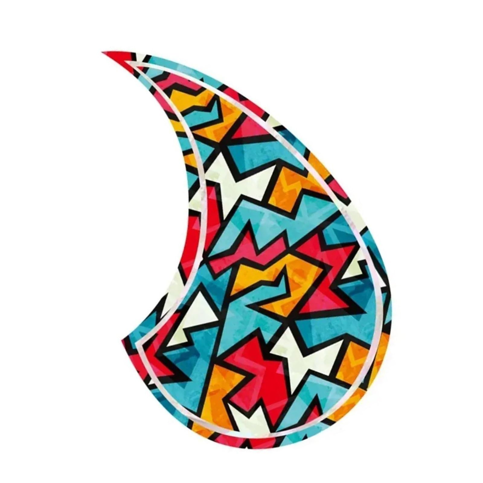 Pickguard do gitary akustycznej dla początkujących Profesjonalna odporna na zużycie uniwersalna dekoracyjna osłona na płytkę do gitary akustycznej(2)