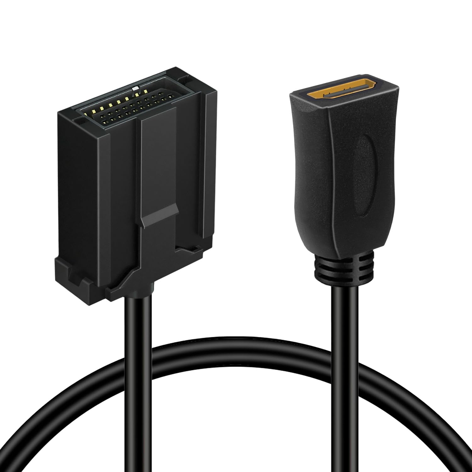 BATIGEHDMI Female to HDMI E Type Female Cable Car Flush Mount Cable 5ft 1.5M