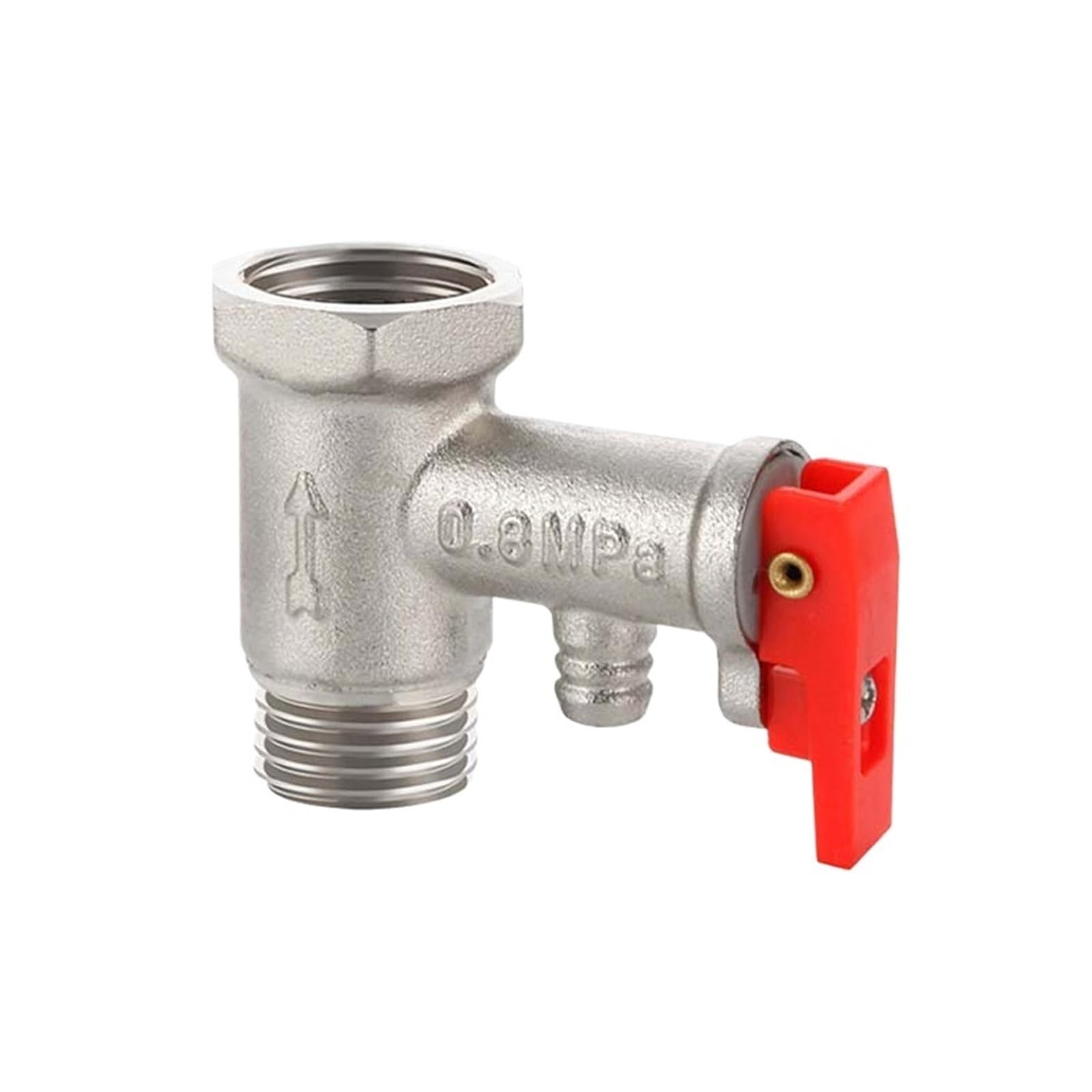 Vmvud Silver Electric Water Heater Safety Valve 1/2Inch(Dn15) Pressure Reducing Spring Relief Valve For Water