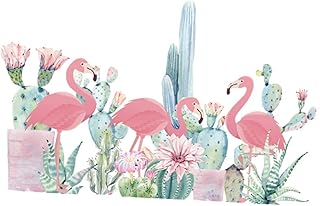 Gadpiparty Decoração Havaiana Decoração De Casa Plantas Decoração Sala De Estar Cactos Decalque Planta Adesivos De Quarto Cactos Adesivo De Parede Quarto Decalque Flamingo Adesivo De Parede
