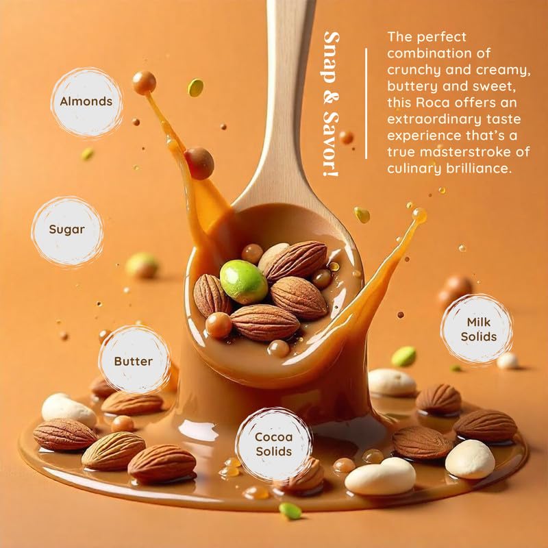 Image of Cacao Springs Premium Almond Roca Chocolates for Healthier Snacking, Premium Choco & Nut Delicacy Treats, Premium Gift Hamper for Christmas Gifts, 5 Pieces in Each Box, 2 Boxes, 120gm
