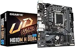 Placa Mãe Gigabyte H610M H DDR4, Chipset H610, Intel LGA 1700, mATX, DDR4
