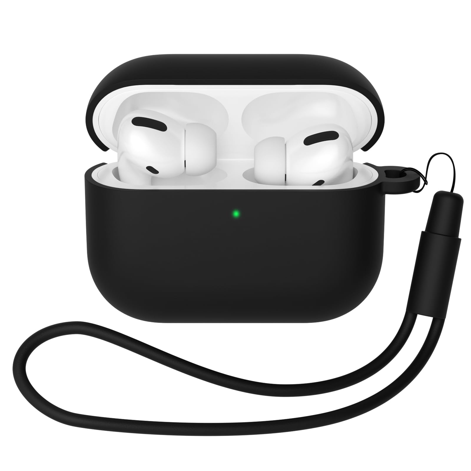 Coque Silicone AirPods Pro 3 (2025) Housse Protection LED Visible Noir