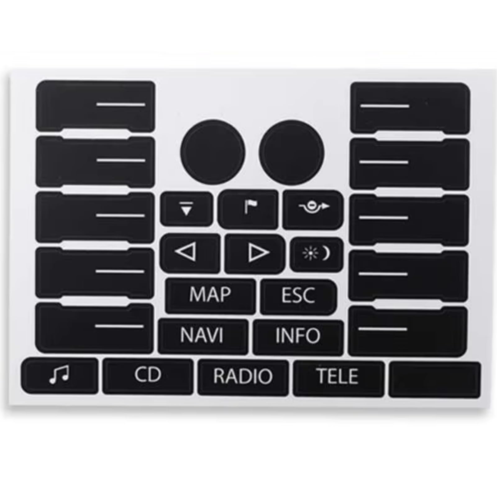 Repair Compatible with for SUV Automotive Control Panel Repair Sticker Decals Dashboard Worn Buttons Maintenance Button Stickers