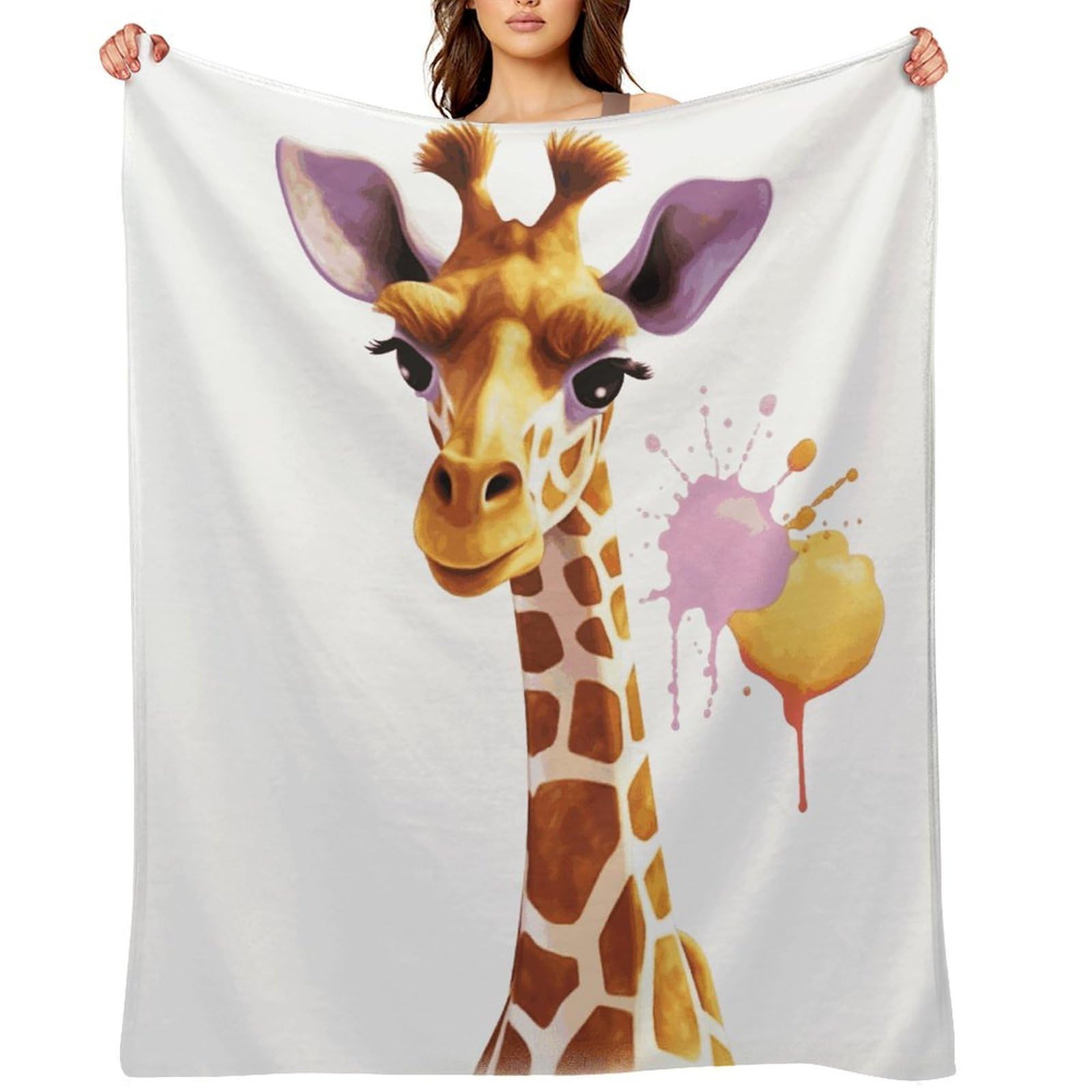 Fekiloot Style Giraffe1 Throw Blankets Camping Blanket50 X60