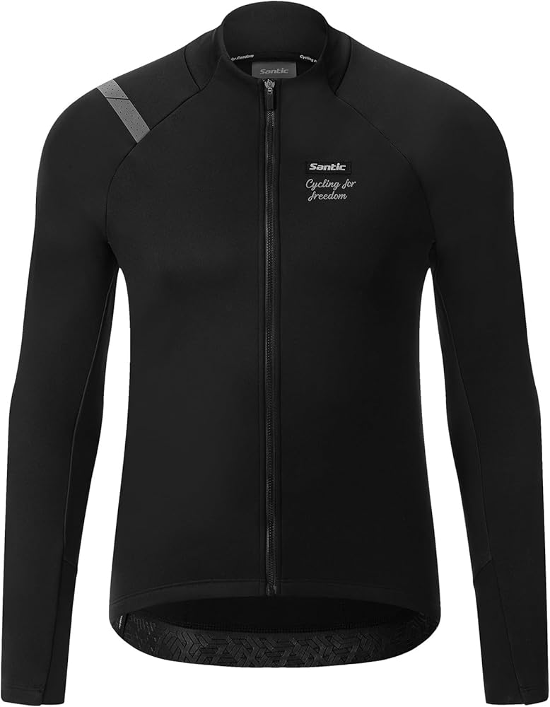 Amazon | [サンティック] メンズ サイクルジャージ 長袖 裏起毛 秋冬