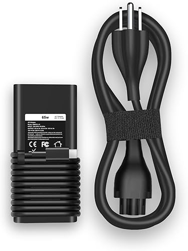 Cargador para laptop Dell, USB-C tipo C 65 W 45 W de repuesto para Dell Latitude, Dell XPS, Dell Chromebook, LA65NM190