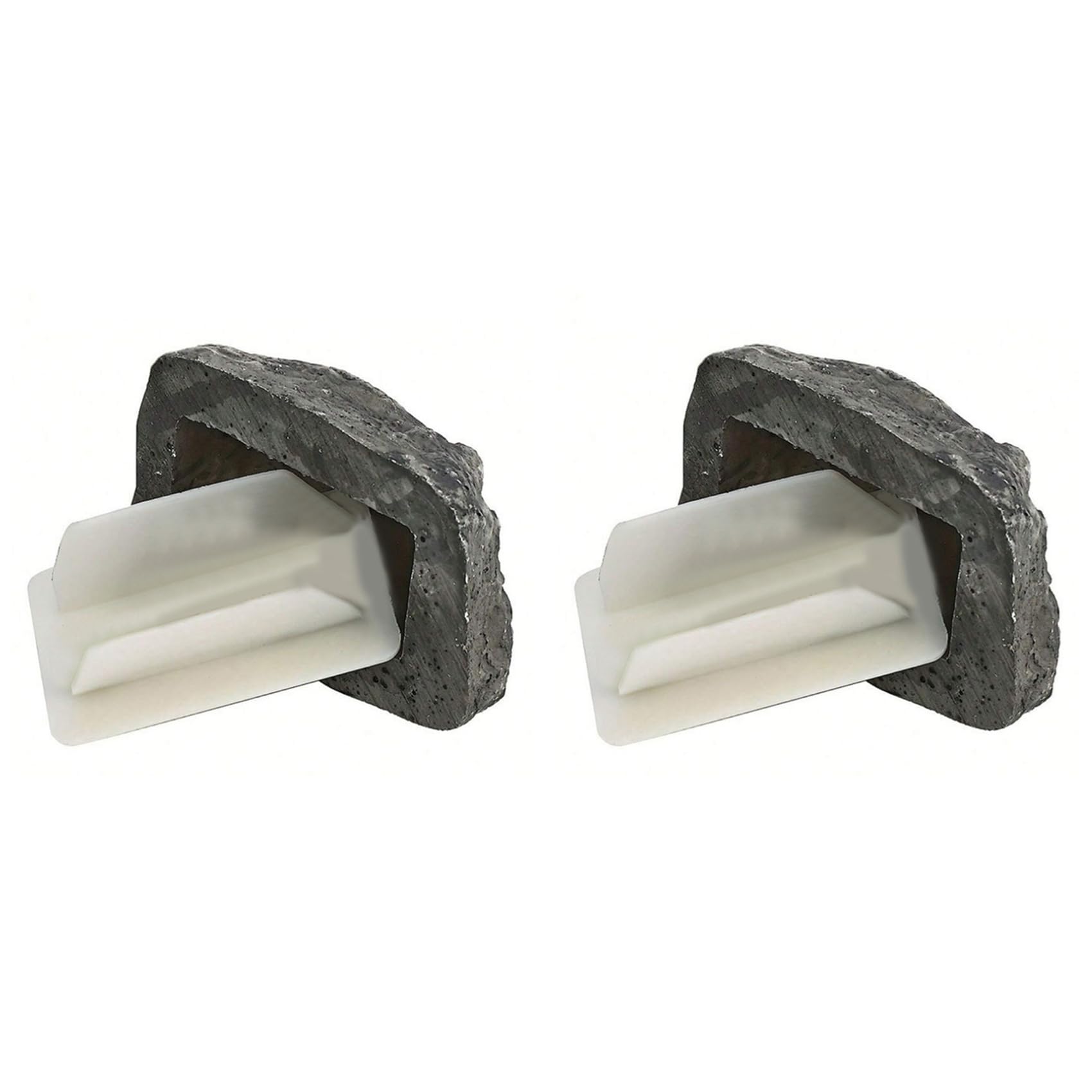 Vjsujehgy 2X Hide-A-Spare-Key Fake-Rock - Looks Simulation Stone Resin Key Storage Box