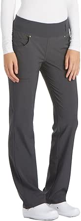 Iflex Scrubs for Women, Yoga-Inspired Knit Waistband Scrub Pants CK002