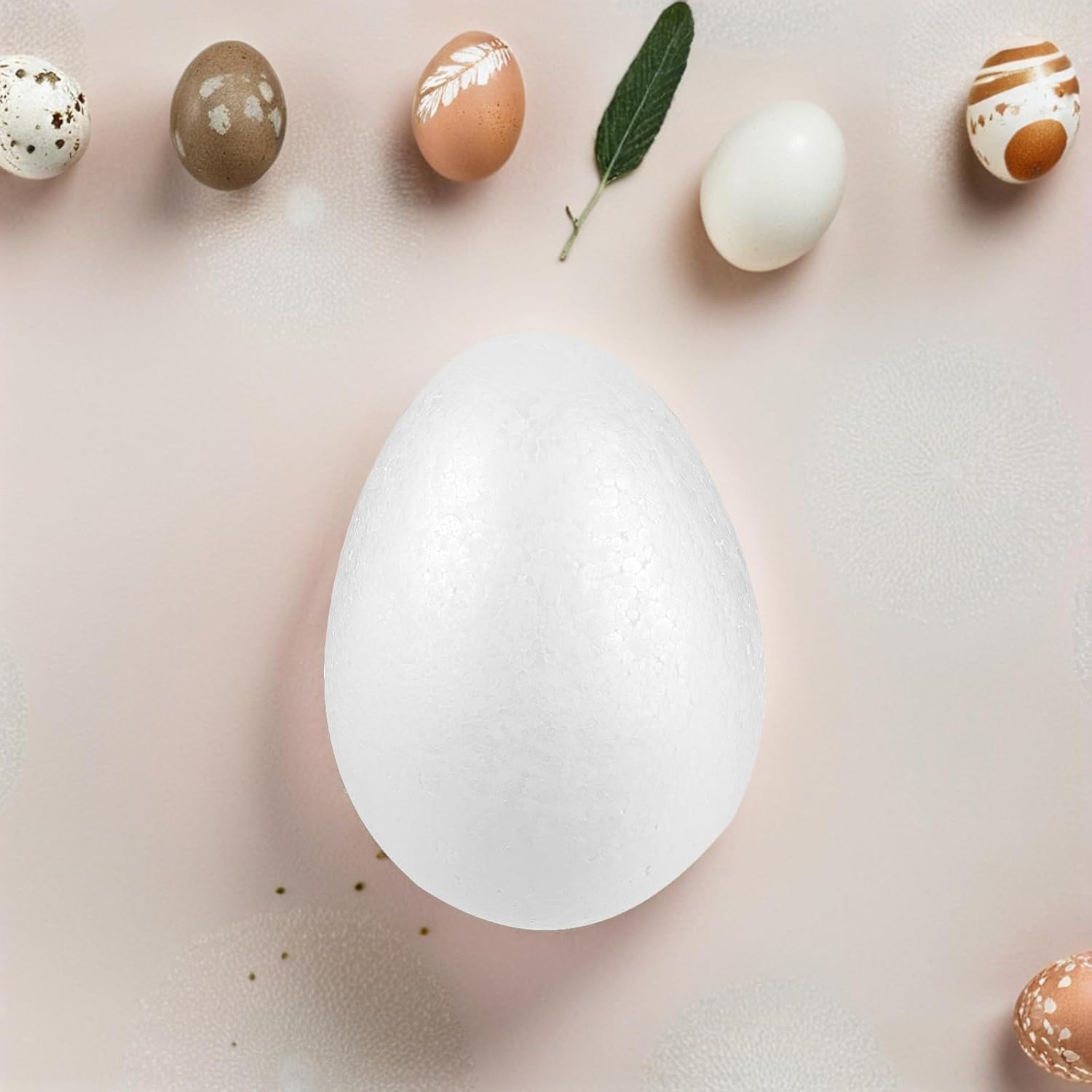 SEWACC 3pcs Foam Eggs for Craft 7 Inch Solid Polystyrene Easter Painting Projects - DIY Holiday Crafts Handmade Party Favor Christmas