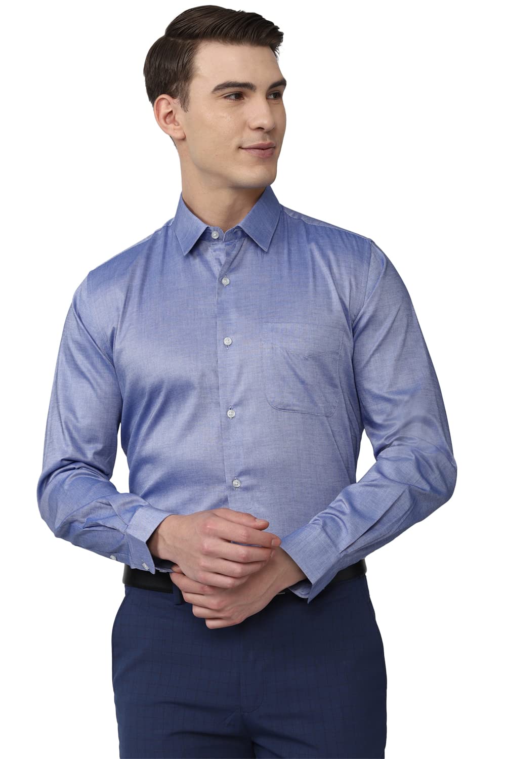 peter england Men's Textured Regular Fit Shirt-picture-46