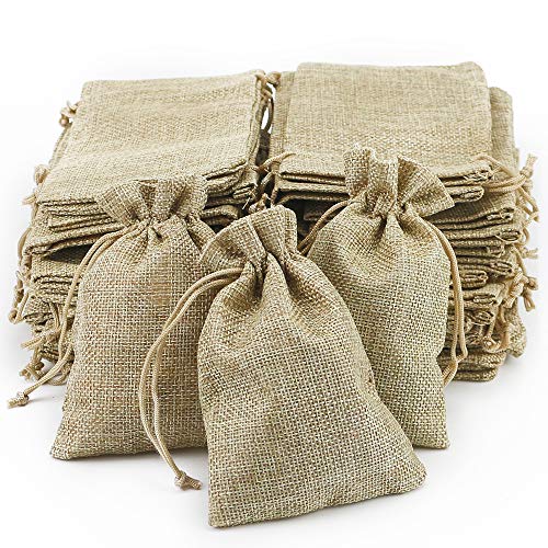 Pack De 10 Sacos De Yute - 65x135 Cm, Resistentes, Tejido Natural, Para Almacenar Patatas, Cereales O Como Protección De Plantas