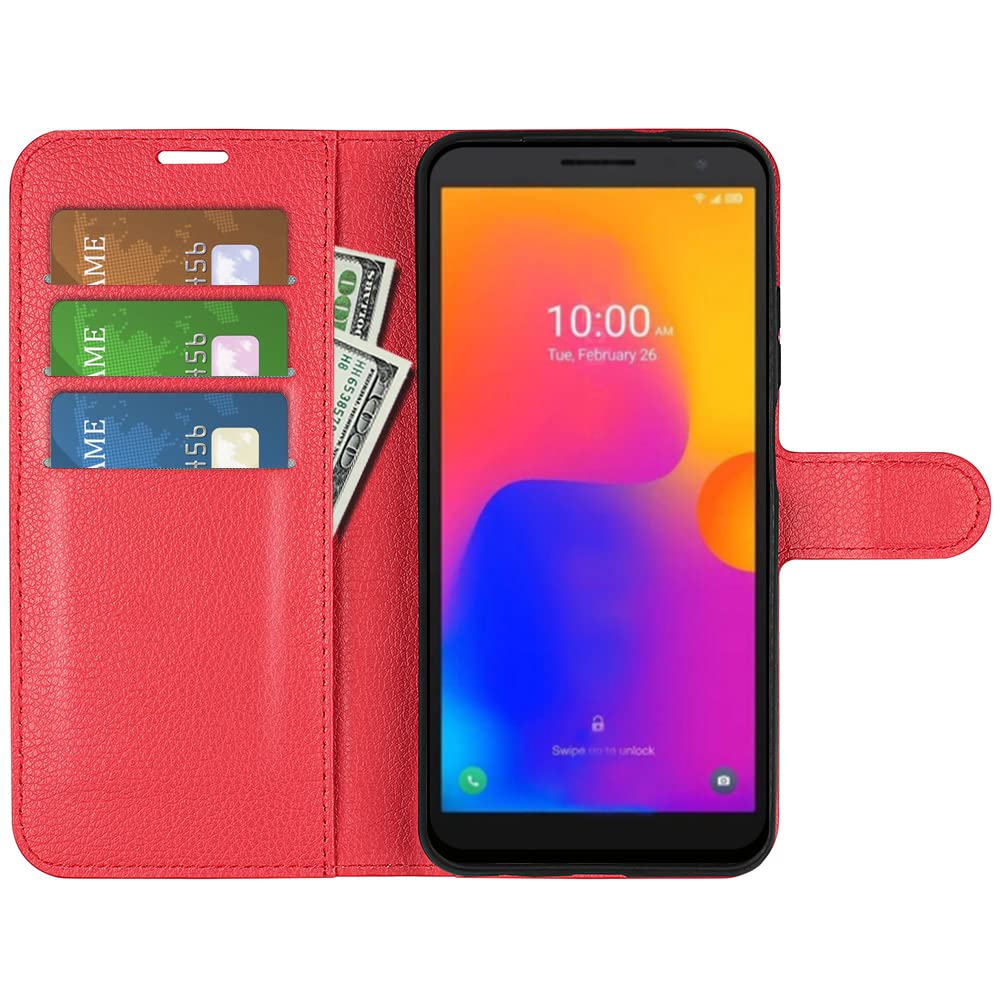 Custodia Portafoglio Per Alcatel 1B 2022 - Cover Con Chiusura Magnetica