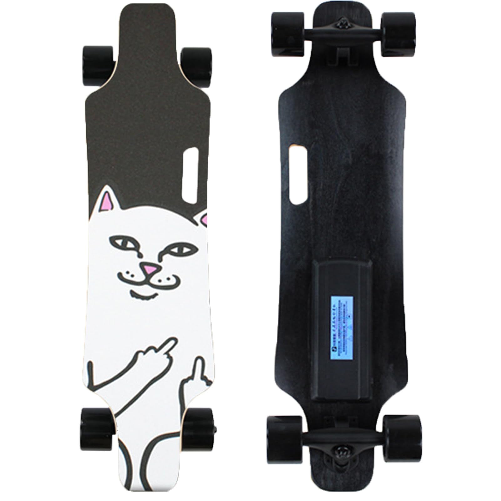 Pwekzxt C Electri Skateboard,Adult Electri Skateboard, Electri Skateboards,All-Terrain Electri Longboard Skateboard，With 4-Speed Remote, 15 Km Range, For Daily Ommuting