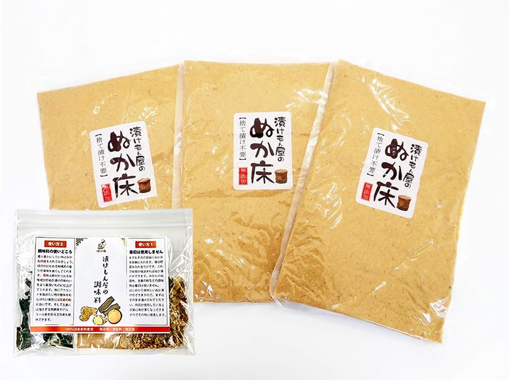 Amazon.co.jp: [樽の味] 漬けもん屋 の 熟成 ぬか床 800g×3袋 セットと