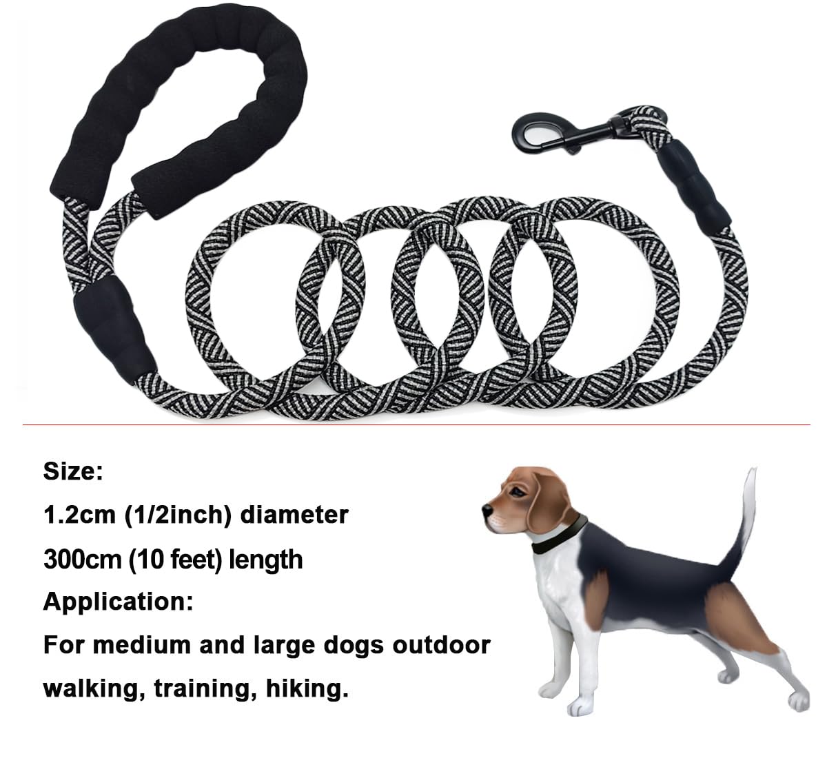 Amazon.com : MayPaw Heavy Duty Rope Dog Leash, 3/4/5/6/7/8/10/12