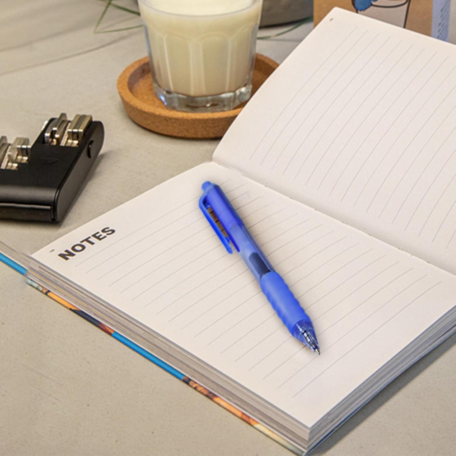 AIHAO Gel Pens Blue Ink, 0.7mm Medium Point, Smooth Writing Retractable Pens, Quick Dry Gel Ink with Comfort Grip, No Smear, 12 Pack for Office, School, Home - Image 6