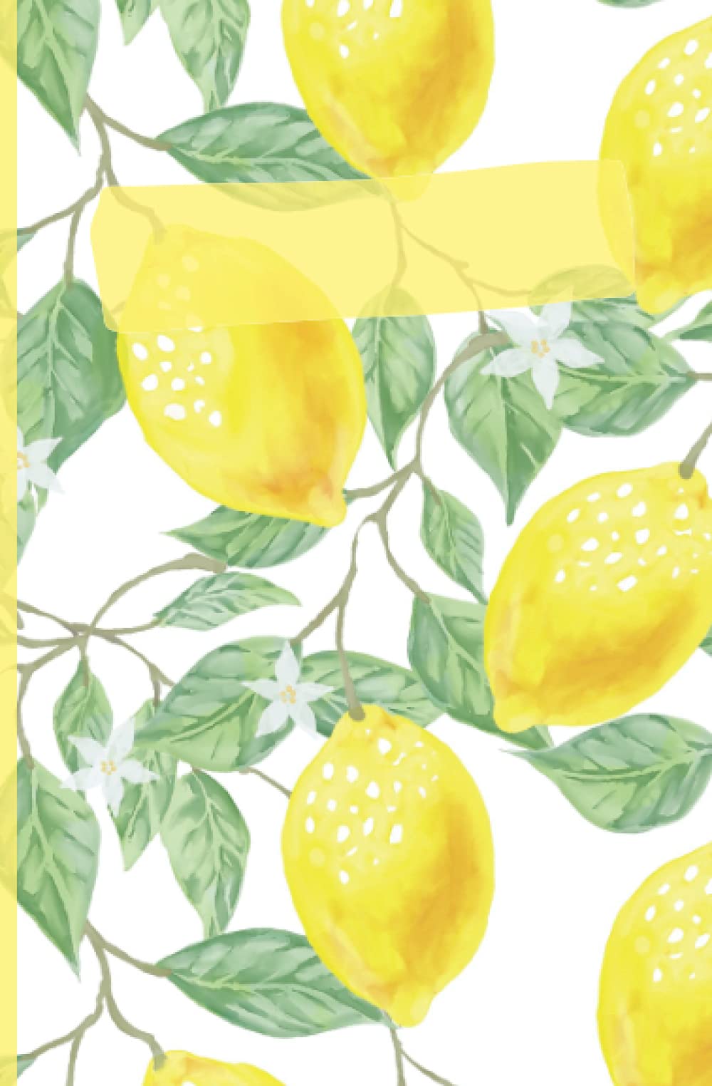 Notebook, 150 Blank pages with corner lemon, size: 5.25 x 8: notepad, sketchbook