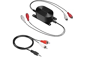 Smof RCA Ground Loop Isolator for Car Audio Noise Cancellation