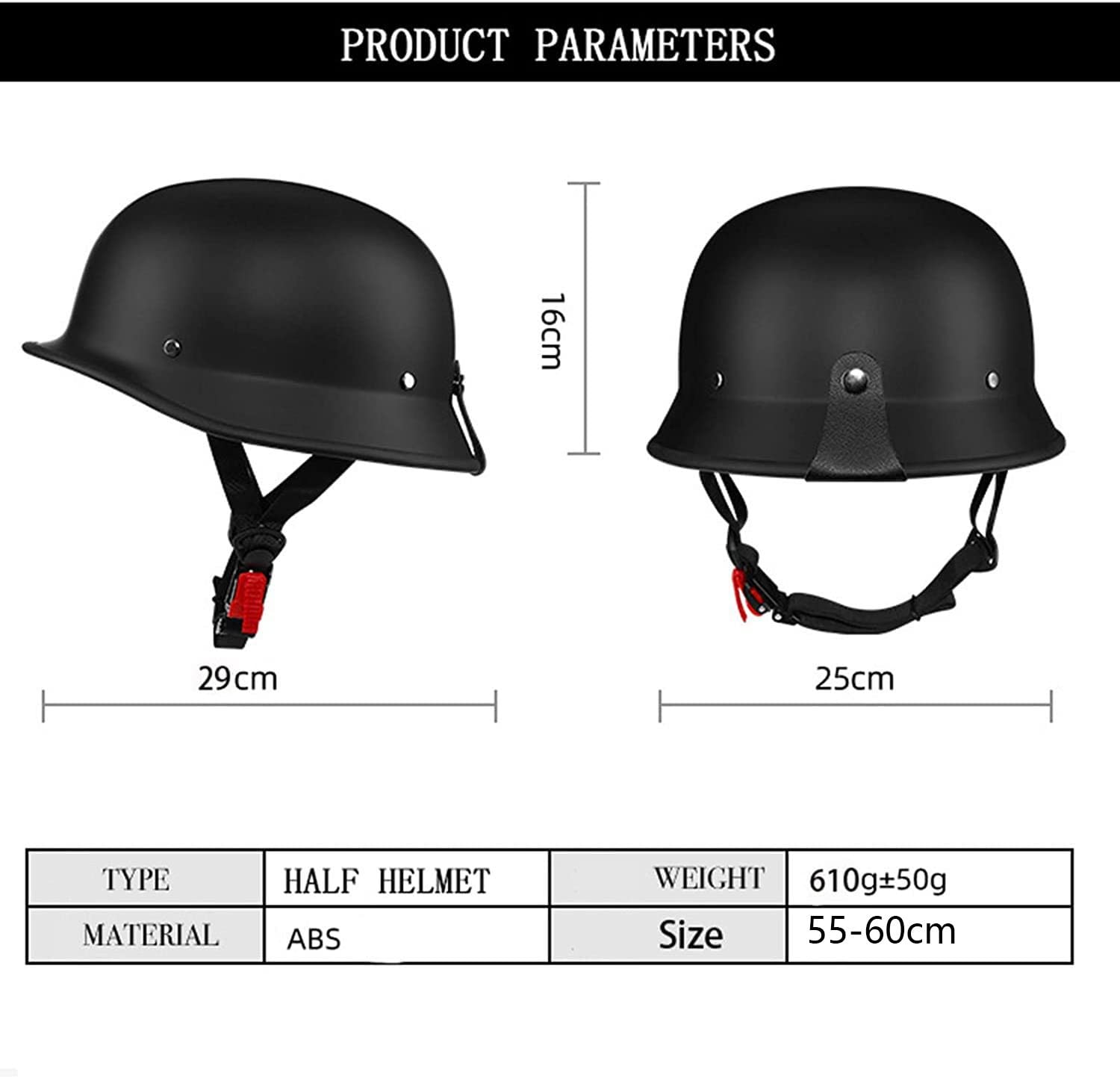Halbschalenhelm Halbhelme Motorradhelm mit ECE Genehmigt Brain-Cap Halbschale Roller-Helm Scooter-Helm Jet-Helm Retro für Erwachsene Herren Damen