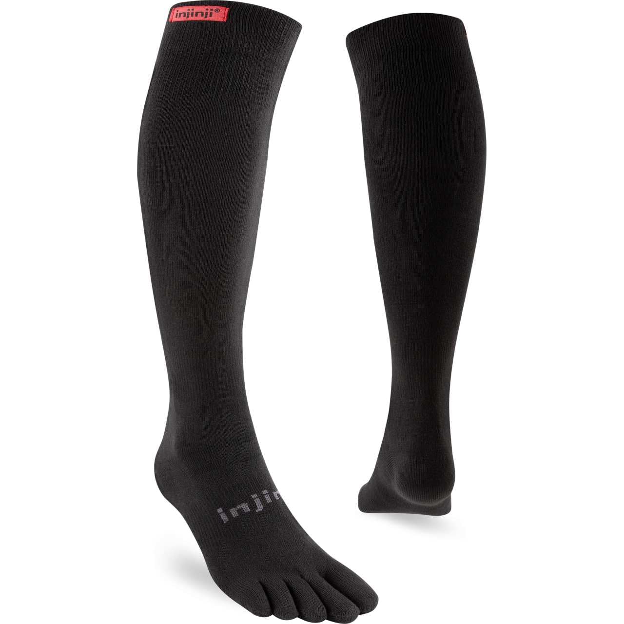 Injinji Boot Original Weight Over The Calf Black M, black, M