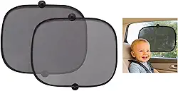 Protetor Solar para Carro com Ventosas, Quebra sol para carro criança, Protetor Solar Retrátil, Dobrável e Fácil de Instalar