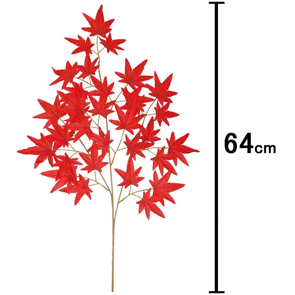 Amazon.co.jp: 秋装飾 紅葉[もみじ]枝 L64cm 3本セット/ 飾り