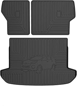 T TGBROS Cargo Mat Custom Fit for 2017-2022 Kia Sportage Accessories All Weather Cargo Liner Rear Trunk Liner Black Non-Slip Trunk Mat Backrest Mat