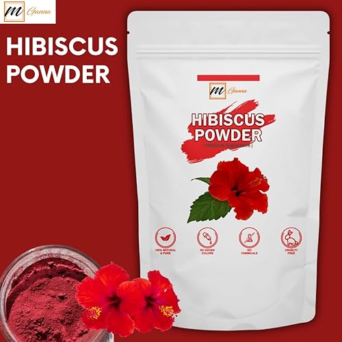 Miniatura 3 de Polvo de flor de hibisco Sabdariffa 100% puro y natural para cabello, salud y piel, 0.5 libras / 227 GMS