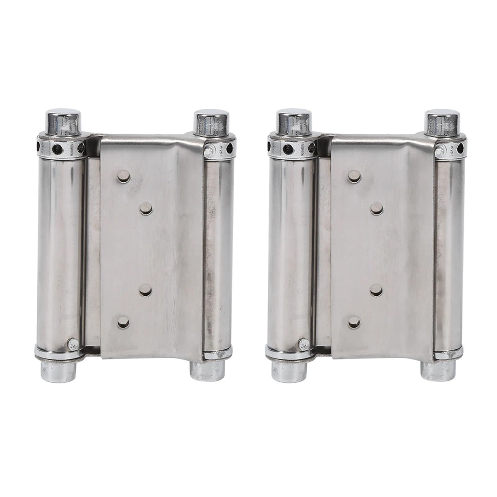 Flush Bolt for Double Door 8/6/4Pcs 3Inch Double Action Spring Hinge Saloon Cafe Door Swing(4pcs)