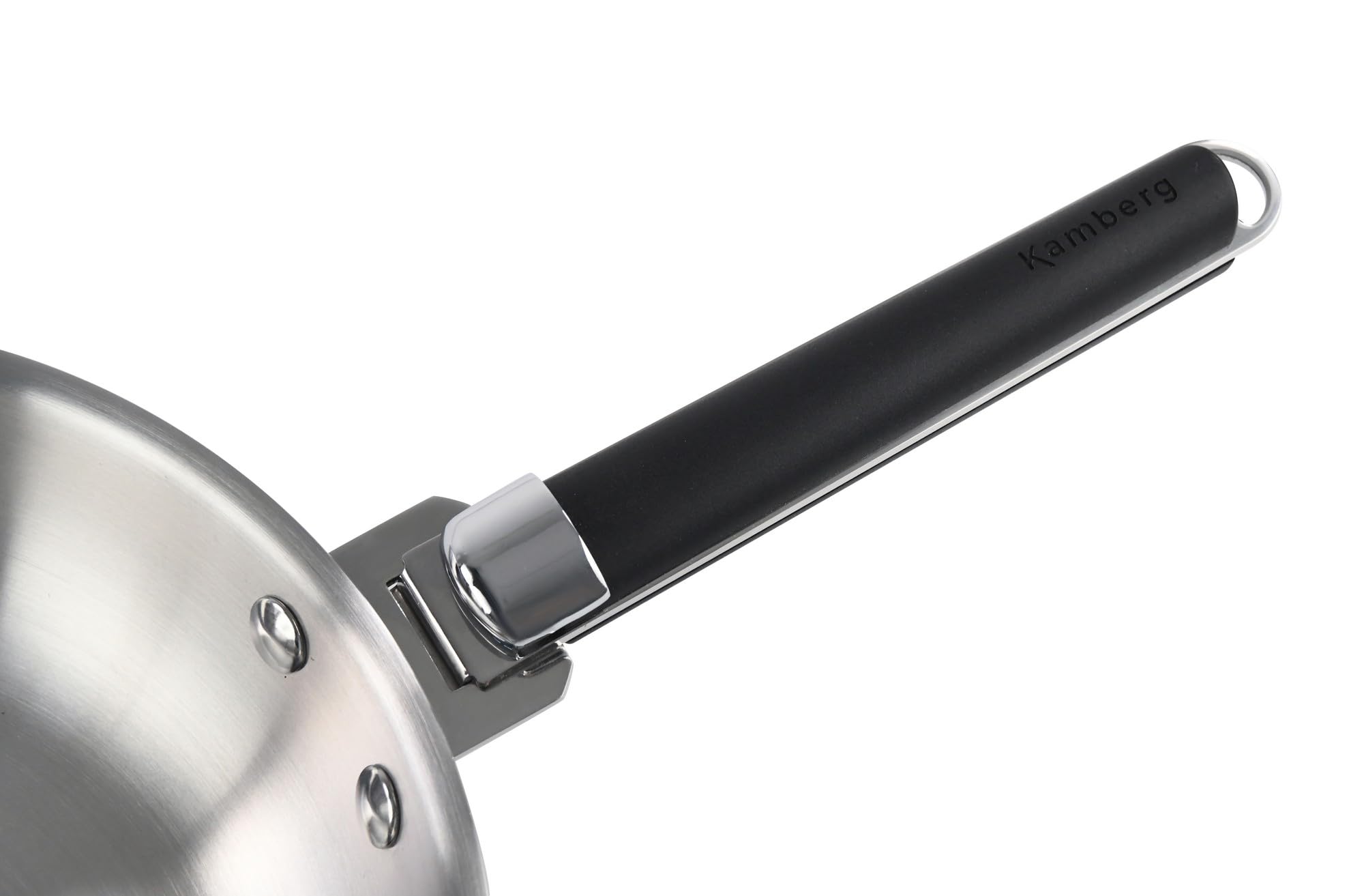 Kamberg - Padella in acciaio inox 30 cm manico rimovibile - Acciaio inossidabile 18/10 Triply - Tutti i piani cottura tra cui induzione e forno
