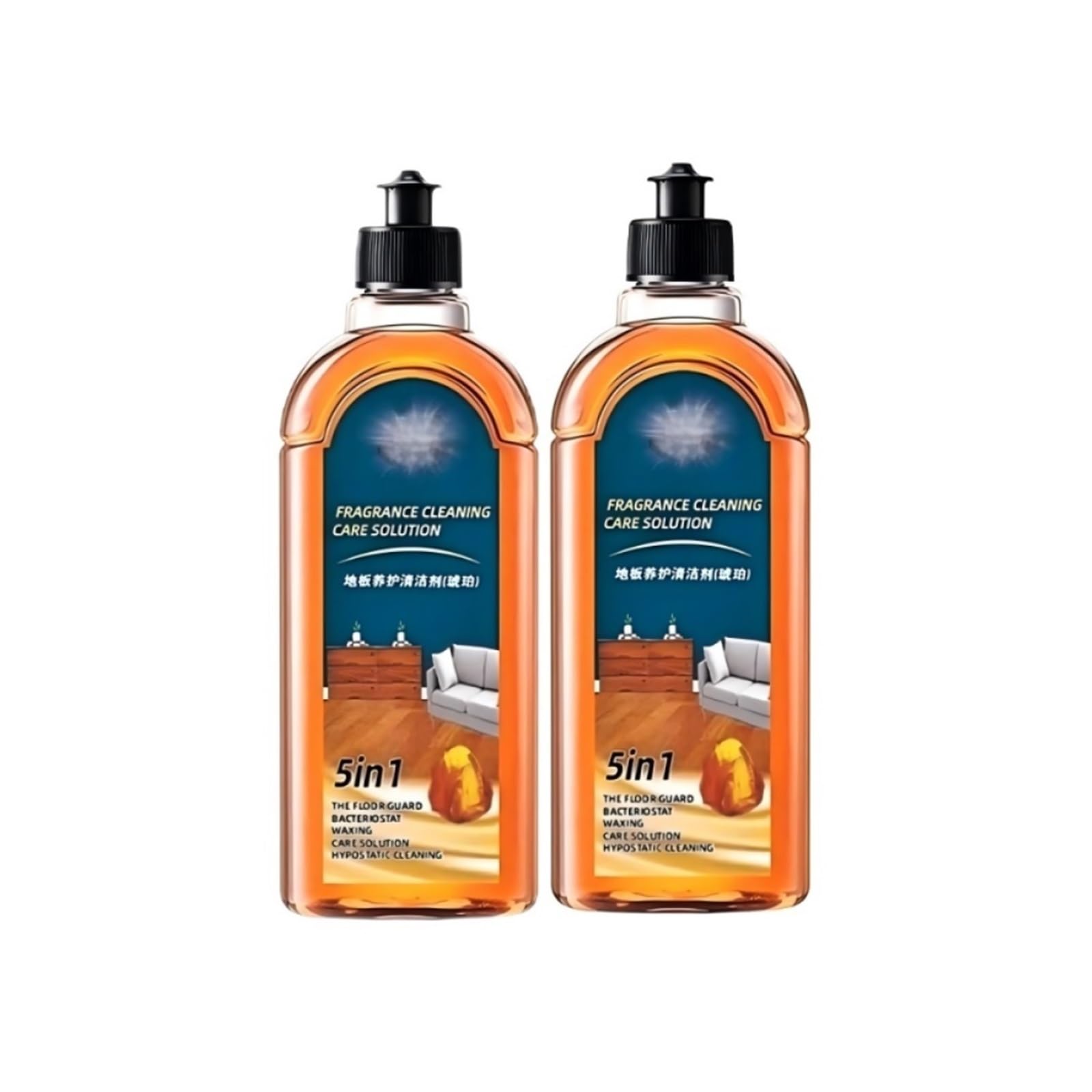 Nettoyant For Sols Ménager 500 ML Nettoyant For Sols Multi-usages Persistant(2pcs)