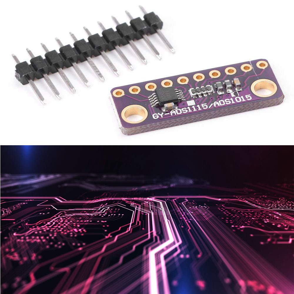2 módulos de 16 bits de 4 canales I2C ADS1115/ADS1015 placa de desarrollo ADC con amplificador de ganancia programable para Arduino RPi
