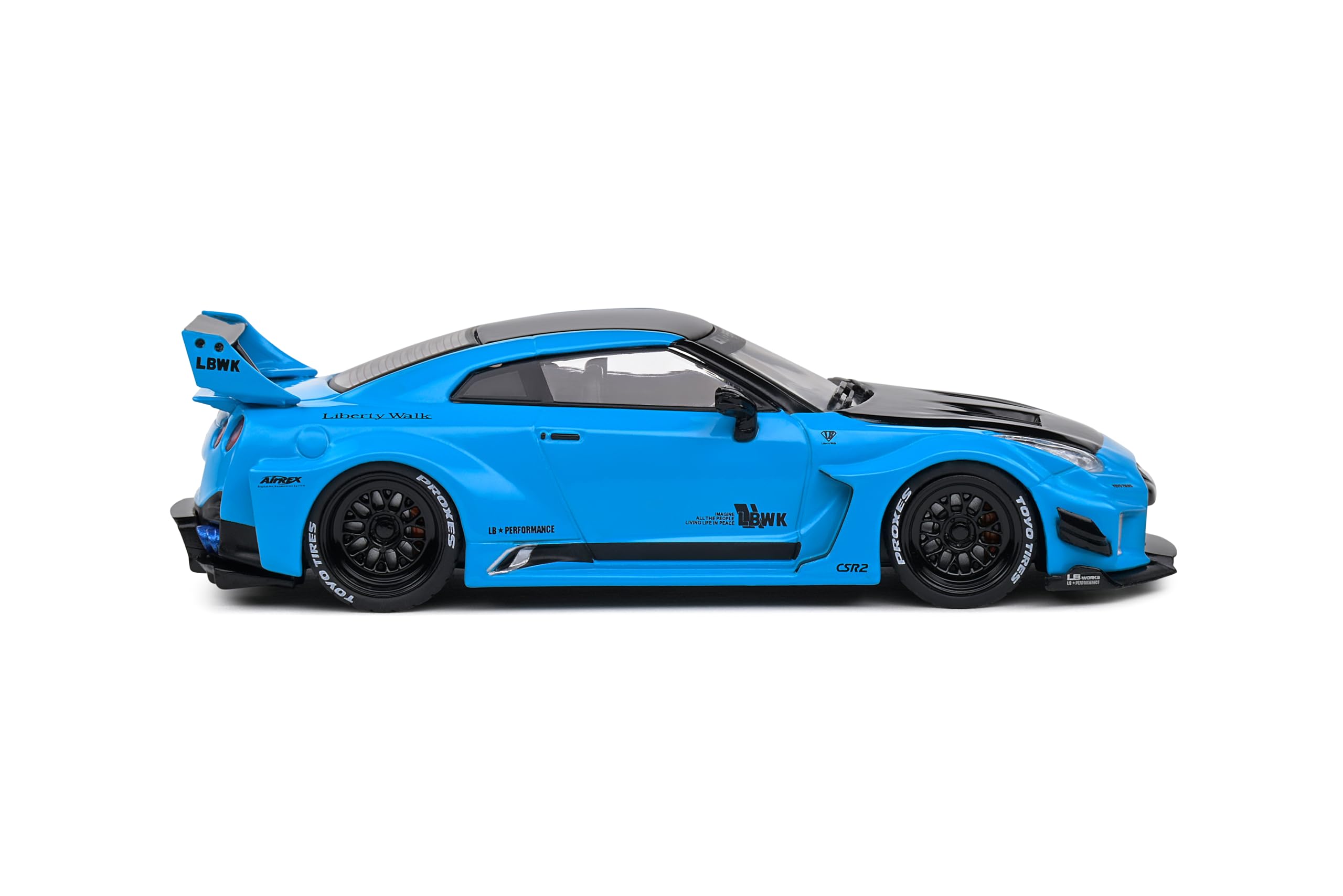 Amazon | ソリド 1/43 日産 GT-R R35 LBシルエット 2019 ブルー