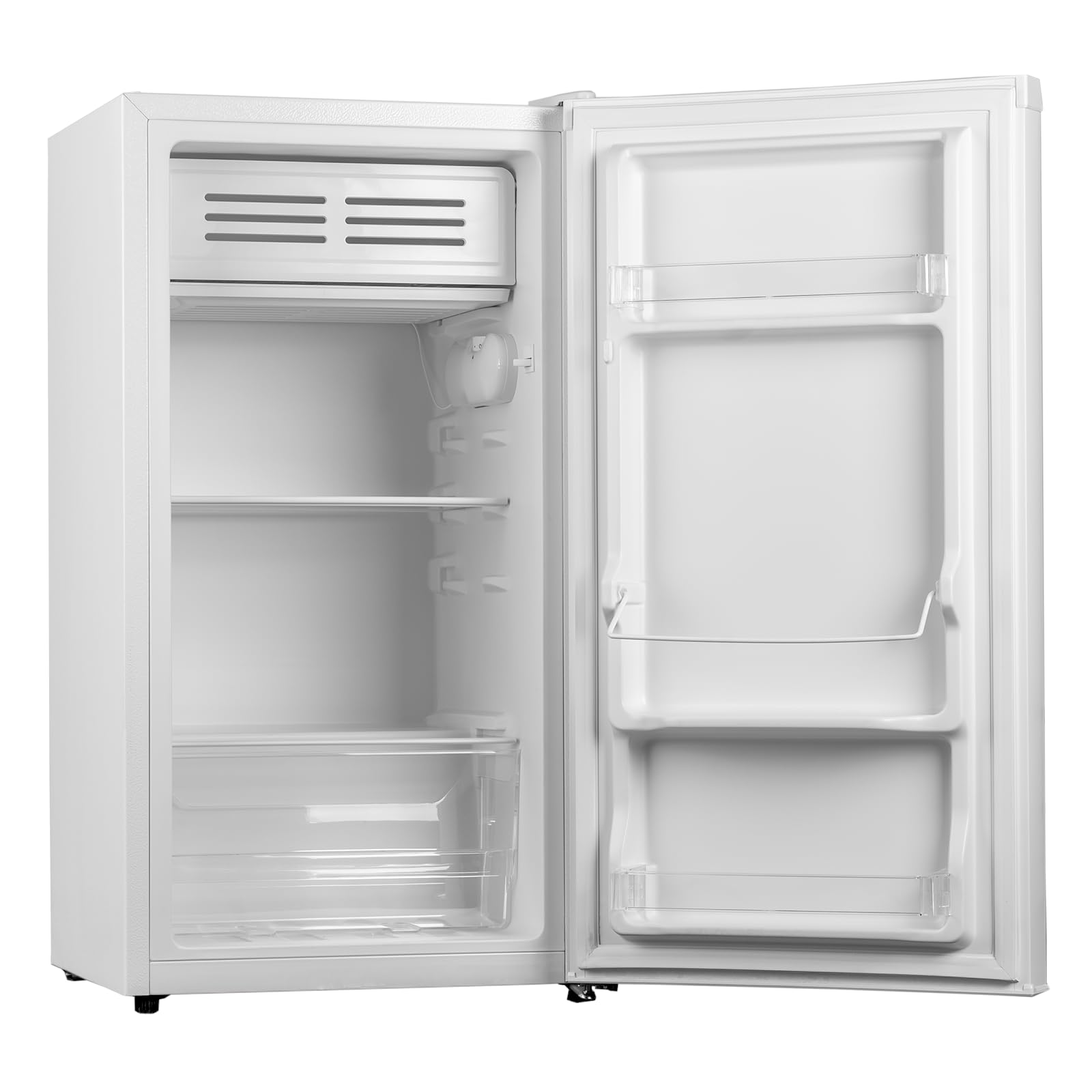 SIA SFR44WE 83L White Freestanding Under Counter Fridge With Chiller 2 Glass Shelves, Interior Light, E Energy Rating, 2 Year Manufacturer Warranty — view 3