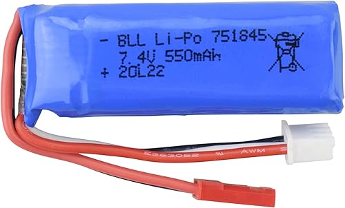 Miniatura 3 de sea jump Batería de litio de 7.4V 550mAh para wltoys K969 K979 K989 K999 P929 P939 284131 Accesorios de coche RC de alta velocidad Batería de litio