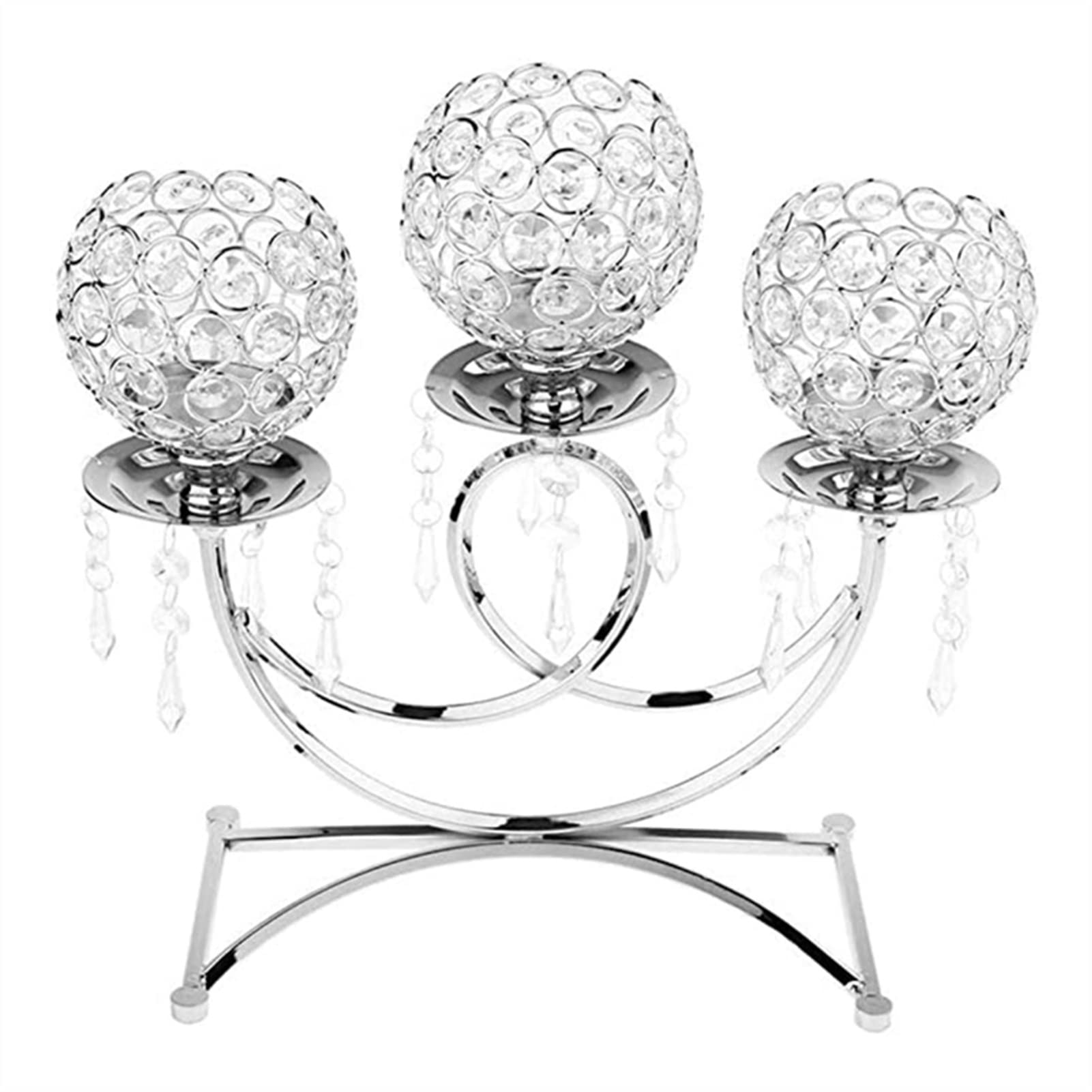 Bougeoir en cristal à 3 bras, le cadeau de mariage idéal pour la table