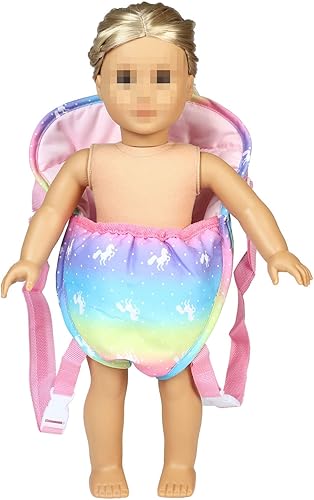 Miniatura 5 de SOTOGO Mochila transportadora de muñecas para muñecas americanas de 15 a 18 pulgadas