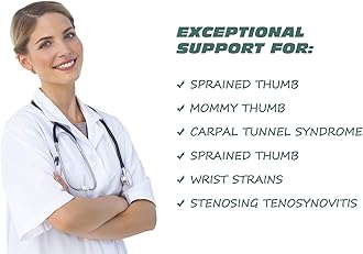 THX4COPPER Reversible Thumb Wrist Stabilizer Compression Splint for BlackBerry Thumb, Trigger Finger, Hand Pain Relief, Arthritis, Tendonitis, Sprain, Carpal Tunnel, Durable, Comfortable,Breathable