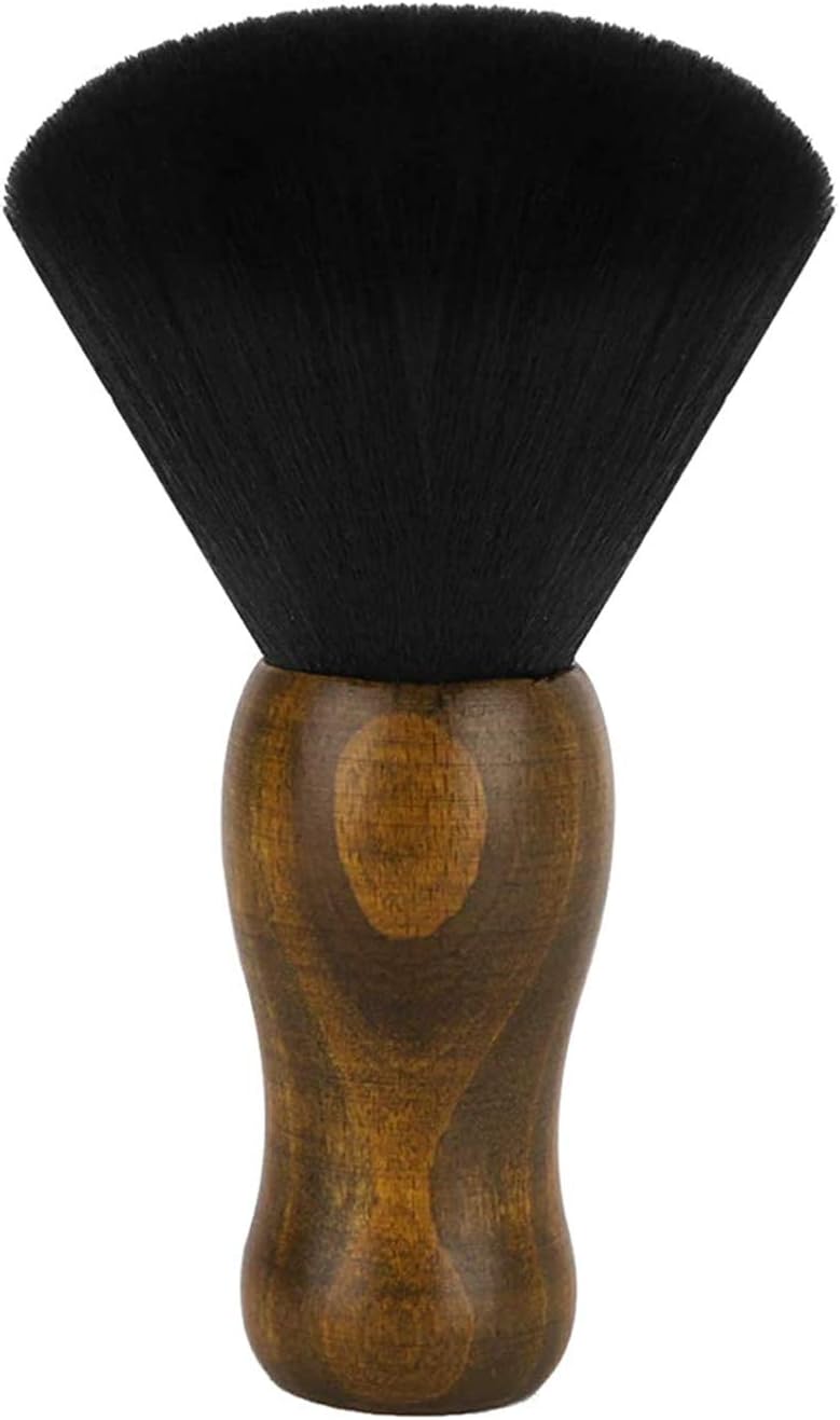 Barber Neck Duster Brush, Yebeauty Large Soft Barber Hairbrush for Hair Cutting, Hair Sweep Brushes with Natural Fiber Wooden Handle Cutting Kits