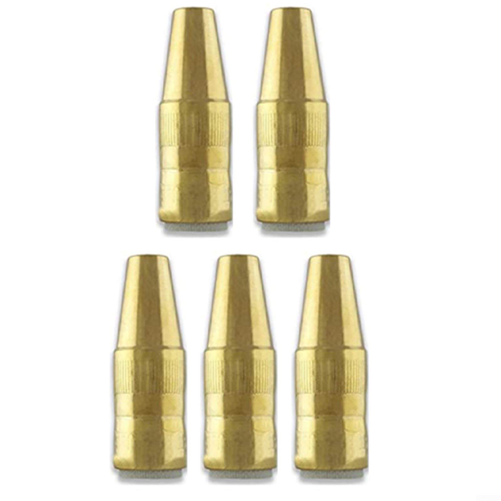 Entgoinggo - Confezione da 5 ugelli per saldatura in ottone, per Bernard Q Gas e, per Centerfire Slim, per torcia TIG MIG