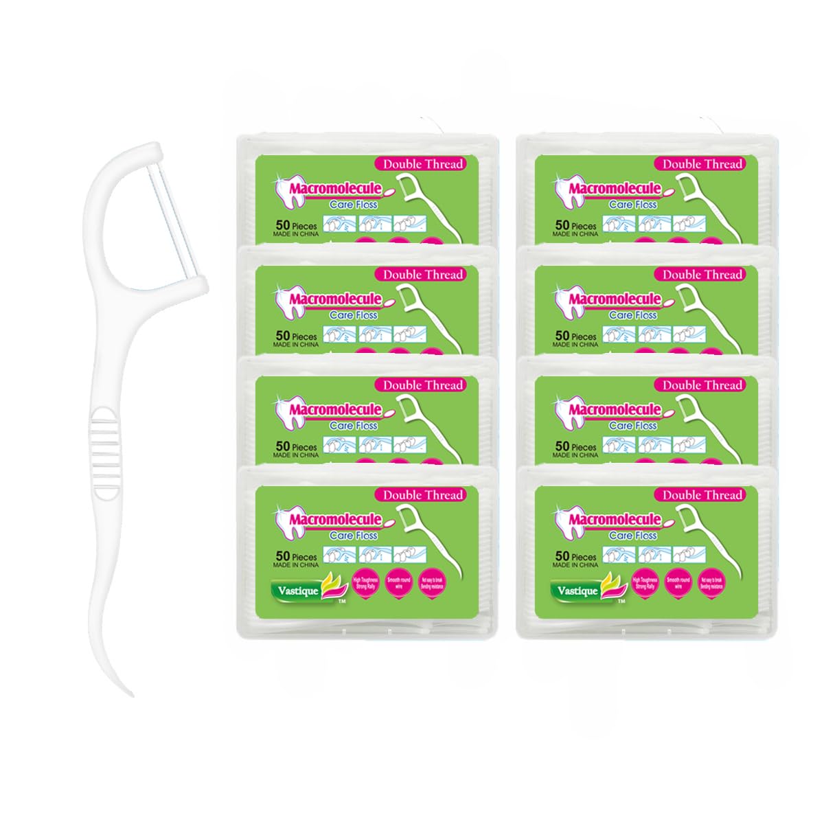 400 Pcs Double-Thread Dental Floss Picks Thin Thread for Adults Kids Superior Oral Care Dental Hygiene Gum Health