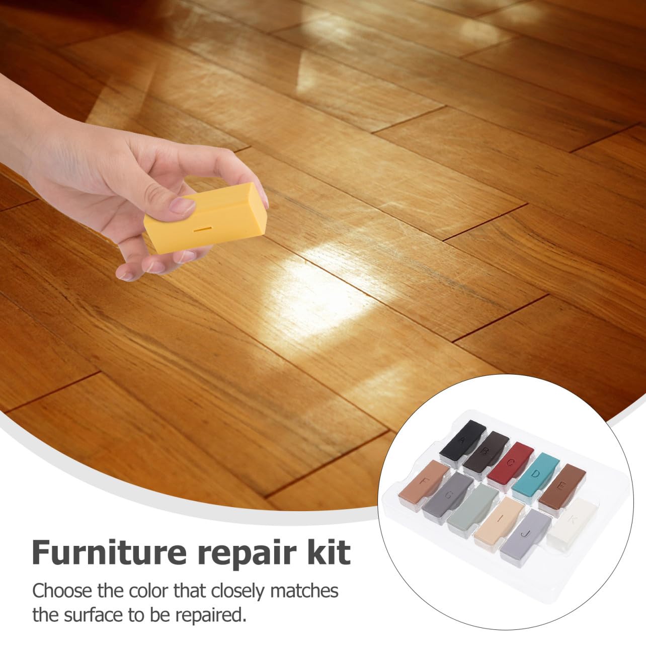 Kit de Reparación de Suelos de Cera 1 Juego para Laminado
