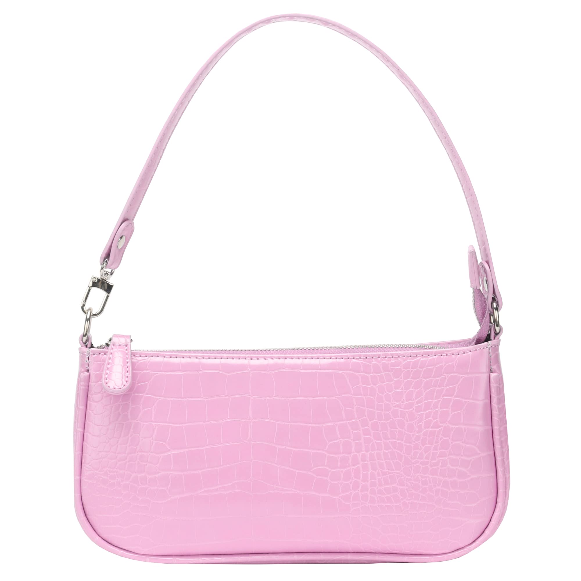 Bag Crocodile Effect Retro Faux Leather Classic Clutch Shoulder Purse Handbag for Women